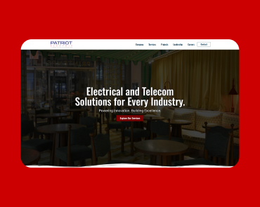 Patriot Electric Co. website screenshot